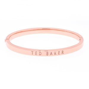 Ted Baker Bracelet Womens Rose Gold Clemina Hinge Metallic Bangle