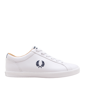 Fred Perry Trainers Mens White Baseline Leather | Hurleys