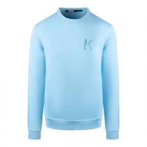 Karl Lagerfeld Sweatshirt Mens Turquoise Logo Sweatshirt