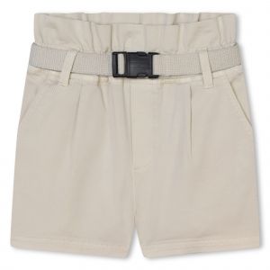 DKNY Shorts Girls Off White Belted Paperbag Shorts