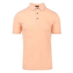 Casual Mens Pale Orange Passenger Slim S/s Polo Shirt