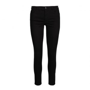 Womens Black J01 Super Skinny Fit Mid Rise Jeans