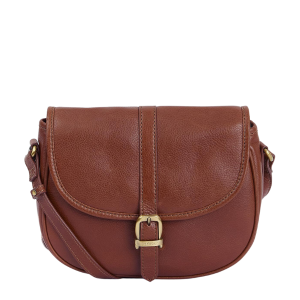 Barbour Saddle Bag Womens Brown Leather Laire Medium Saddle Bag