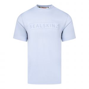 Sealskinz T Shirt Mens Blue Litcham Icon UV S/s T Shirt