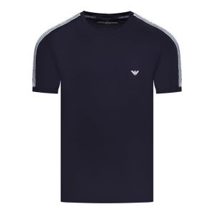 Emporio Armani Bodywear T Shirt Mens Marine Logoband Regular Fit Short Sleeve T Shirt