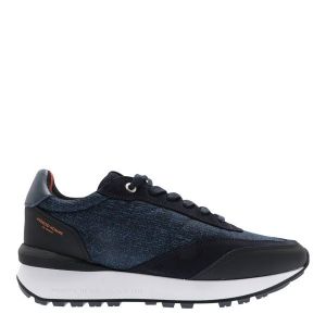 Mens Navy Rubberised Marina Del Rey Trainers