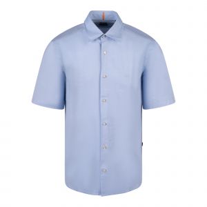 BOSS Orange Shirt Mens Light Blue Rash 2 S/s Shirt