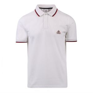 Mens White Leyre Tipped S/s Polo Shirt