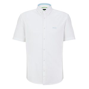 BOSS Shirt Mens White Biadia Reg Fit S/s | Hurleys