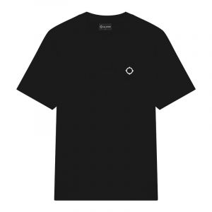 Mens Jet Black Icon Print S/s T Shirt