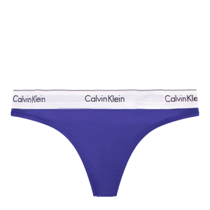 Calvin Klein Thong Womens Spectrum Blue Modern Cotton Thong 