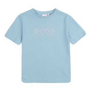 Boys Sea Green Graphic Logo S/s T Shirt