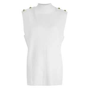 Barbour International Knit Vest Womens Off White Strada Knit Vest
