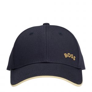 BOSS Cap Mens Dark Blue Cap-Bold-Curved