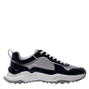 Android Homme Trainers Mens Navy Patent Leo Carrillo Trainers 