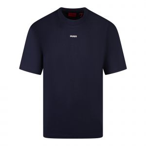 HUGO T Shirt Mens Dark Blue Dapolino S/s T Shirt 
