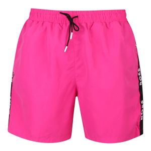 BOSS Swim Shorts Mens Medium Pink Ace Trim | Hurleys
