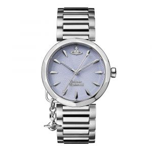 Womens Silver/Blue Poplar Bracelet Watch