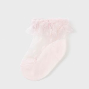 Mayoral Socks Baby Nude Pink Plumeti Socks