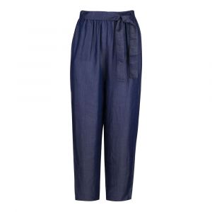 Womens Blue Chambray Trousers
