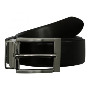 Valentino Belt Mens Black Buckle and Key Set