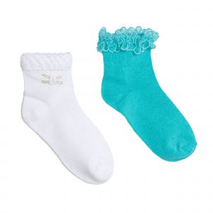 Mayoral Socks Girls Jade/White 2 Pack Socks