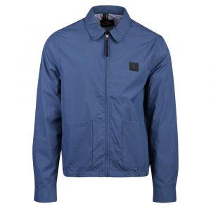 Mens Mid Blue Short Harrington Jacket