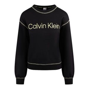 Calvin Klein Sweatshirt Womens Black/Sunny Lime Future Shift Sweatshirt