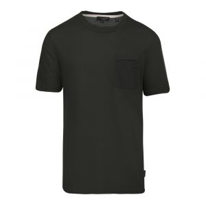 Mens Dark Green Homewrk Textured S/s T Shirt