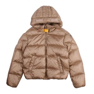 Girls Cappuccino Tilly Hooded Padded Jacket