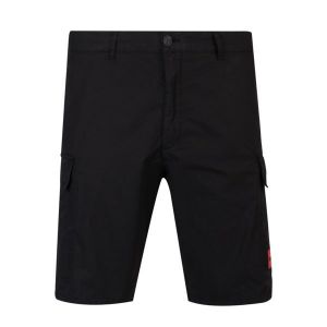 Mens Black Johny223D Regular Fit Shorts