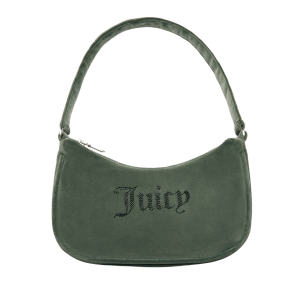 Juicy Couture Shoulder Bag Womens Thyme Kingston Velour Shoulder Bag