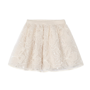Mayoral Skirt Girls Cream Embellished Tulle Skirt