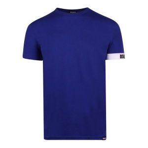 DSquared2 T Shirt Mens Navy Blue Logo Armband S/s