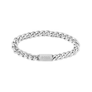 BOSS Bracelet Mens Silver Chain Link | Hurleys