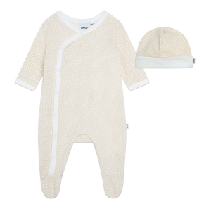 BOSS Baby White Babygrow + Hat Set