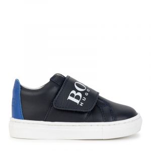 Toddler Navy Logo Velcro Trainers (19-26)