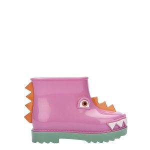 Girls Pink Dino Mini Fabula Rain Boots (4-9)