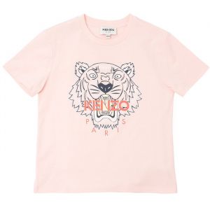 Girls Pink Core Tiger S/s T Shirt