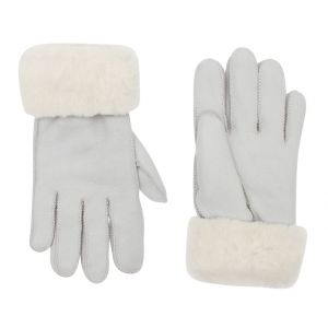 Girls Illusion Blue Shearling Gloves