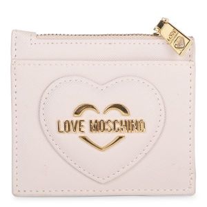Love Moschino Cardholder Womens Ivory Saffiano Cardholder 