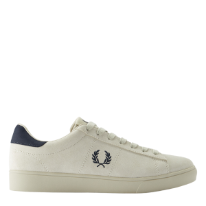 Fred Perry Trainers Mens Light Oyster/Navy Spencer Suede Trainers