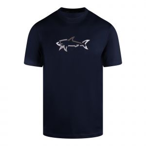 Paul And Smith T Shirt Mens Navy Reflex Shark Logo S/s T Shirt