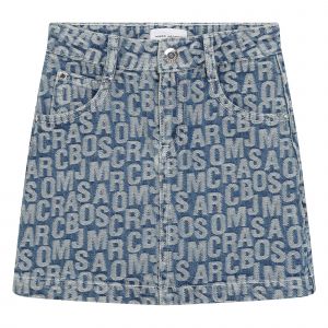 Marc Jacobs Denim Skirt Girls Blue Logo Denim Skirt