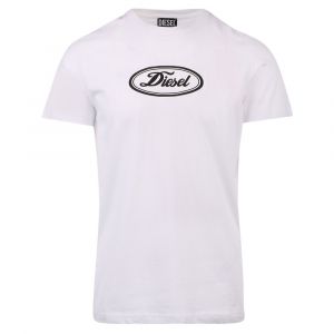 Mens White T-Diegor-C14 S/s T Shirt