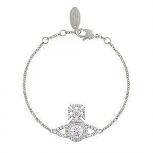 Vivienne Westwood Bracelet Womens Platinum/White CZ Norabelle Bracelet
