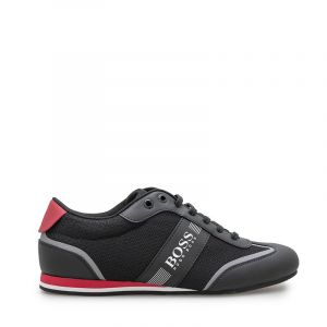 Athleisure Mens Charcoal/Red Lighter Lowp Mesh Trainers