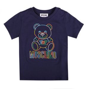 Boys Navy Colour Outline Toy S/s T Shirt