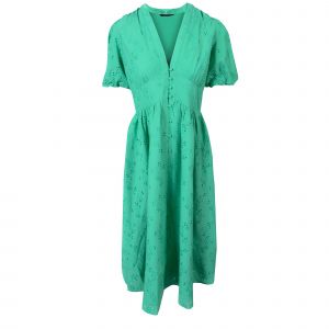 Womens	Green Broderie Starlight Midaxi Dress