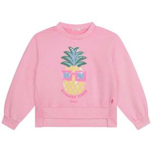 Billieblush Sweatshirt Girls Pink Sequin Pineapple